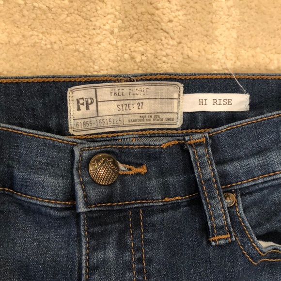 Free People Hi Rise Skinny Jeans - Picture 6 of 7